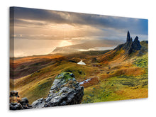Laden Sie das Bild in den Galerie-Viewer, Leinwandbild Idyllische Berglandschaft