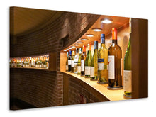 Laden Sie das Bild in den Galerie-Viewer, Leinwandbild In der Weinbar
