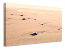 Laden Sie das Bild in den Galerie-Viewer, Leinwandbild Kiesel im Sand