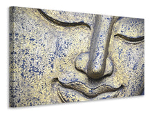 Laden Sie das Bild in den Galerie-Viewer, Leinwandbild Kopf eines Buddha in XXL