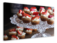 Leinwandbild Mini Kuchen