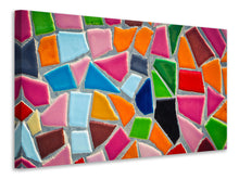 Laden Sie das Bild in den Galerie-Viewer, Leinwandbild Mosaik Wand