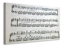 Laden Sie das Bild in den Galerie-Viewer, Leinwandbild Musik Noten