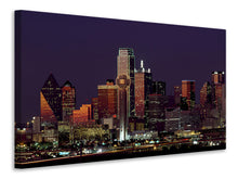 Laden Sie das Bild in den Galerie-Viewer, Leinwandbild Nachts in Dallas