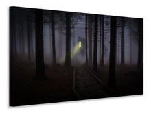 Laden Sie das Bild in den Galerie-Viewer, Leinwandbild Nebel im Wald