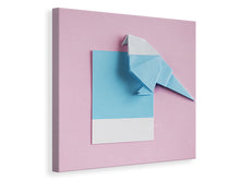 Laden Sie das Bild in den Galerie-Viewer, Leinwandbild Origami Vogel