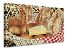 Laden Sie das Bild in den Galerie-Viewer, Leinwandbild Picknick Brotkorb 