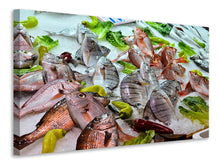 Laden Sie das Bild in den Galerie-Viewer, Leinwandbild Rohe Fische