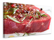 Laden Sie das Bild in den Galerie-Viewer, Leinwandbild Rohes Fleisch