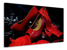Laden Sie das Bild in den Galerie-Viewer, Leinwandbild Rote High Heels