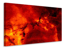 Laden Sie das Bild in den Galerie-Viewer, Leinwandbild Roter Sternenhimmel