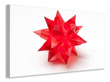 Laden Sie das Bild in den Galerie-Viewer, Leinwandbild Roter Weihnachtsstern