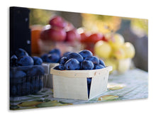 Laden Sie das Bild in den Galerie-Viewer, Leinwandbild Schalen mit Obst