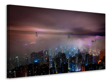 Laden Sie das Bild in den Galerie-Viewer, Leinwandbild Smog in Hong Kong