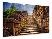 Laden Sie das Bild in den Galerie-Viewer, Leinwandbild Steintreppe