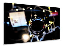 Laden Sie das Bild in den Galerie-Viewer, Leinwandbild Stimmungsvoller Rotwein