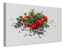 Laden Sie das Bild in den Galerie-Viewer, Leinwandbild Tomaten und Thymian