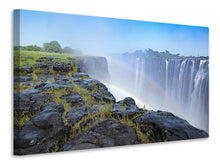 Laden Sie das Bild in den Galerie-Viewer, Leinwandbild Über dem Wasserfall