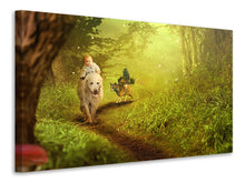 Laden Sie das Bild in den Galerie-Viewer, Leinwandbild Wald Ausflug