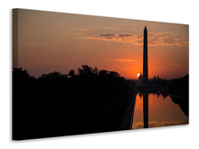 Laden Sie das Bild in den Galerie-Viewer, Leinwandbild Washington im Abendrot