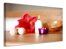 Laden Sie das Bild in den Galerie-Viewer, Leinwandbild Wellness Zeit