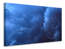 Laden Sie das Bild in den Galerie-Viewer, Leinwandbild Wildes Gewitter