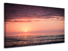 Laden Sie das Bild in den Galerie-Viewer, Leinwandbild Wundervoller Sonnenuntergang am Horizont