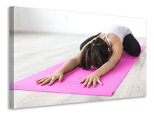 Laden Sie das Bild in den Galerie-Viewer, Leinwandbild Yoga Übung