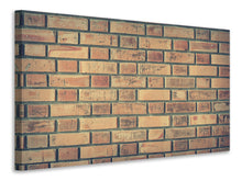 Laden Sie das Bild in den Galerie-Viewer, Leinwandbild Ziegel Wand