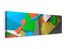Laden Sie das Bild in den Galerie-Viewer, Leinwandbild Panorama 3D-Geometrische Figuren