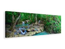 Laden Sie das Bild in den Galerie-Viewer, Leinwandbild Panorama Am Fusse von Erawan