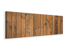 Laden Sie das Bild in den Galerie-Viewer, Leinwandbild Panorama Bretterwand