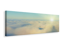 Laden Sie das Bild in den Galerie-Viewer, Leinwandbild Panorama Dämmerung über den Wolken