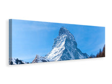 Laden Sie das Bild in den Galerie-Viewer, Leinwandbild Panorama Das majestätische Matterhorn