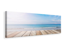 Laden Sie das Bild in den Galerie-Viewer, Leinwandbild Panorama Das schöne Strandhaus