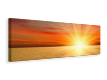 Laden Sie das Bild in den Galerie-Viewer, Leinwandbild Panorama Der Sonnenuntergang