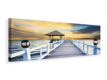 Laden Sie das Bild in den Galerie-Viewer, Leinwandbild Panorama Die Brücke ins Meer