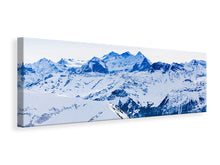 Laden Sie das Bild in den Galerie-Viewer, Leinwandbild Panorama Die Schweizer Alpen
