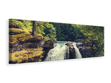 Laden Sie das Bild in den Galerie-Viewer, Leinwandbild Panorama Flussströmung