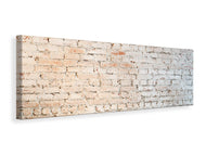Leinwandbild Panorama Grunge Mauer