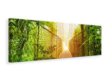 Laden Sie das Bild in den Galerie-Viewer, Leinwandbild Panorama Hängebrücke