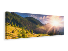Laden Sie das Bild in den Galerie-Viewer, Leinwandbild Panorama Herbstanfang