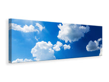 Laden Sie das Bild in den Galerie-Viewer, Leinwandbild Panorama Himmelblau