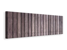 Laden Sie das Bild in den Galerie-Viewer, Leinwandbild Panorama Holzwand