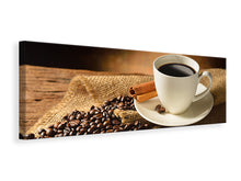 Laden Sie das Bild in den Galerie-Viewer, Leinwandbild Panorama Kaffeepause