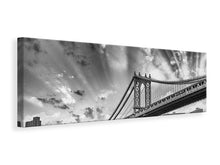 Laden Sie das Bild in den Galerie-Viewer, Leinwandbild Panorama Manhattan Bridge