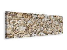 Laden Sie das Bild in den Galerie-Viewer, Leinwandbild Panorama Sandsteinmauer