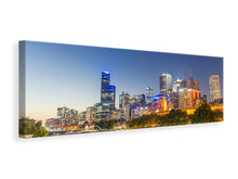 Laden Sie das Bild in den Galerie-Viewer, Leinwandbild Panorama Skyline Sydney in der Abenddämmerung