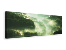 Laden Sie das Bild in den Galerie-Viewer, Leinwandbild Panorama Über den Wäldern
