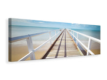 Laden Sie das Bild in den Galerie-Viewer, Leinwandbild Panorama Am Steg